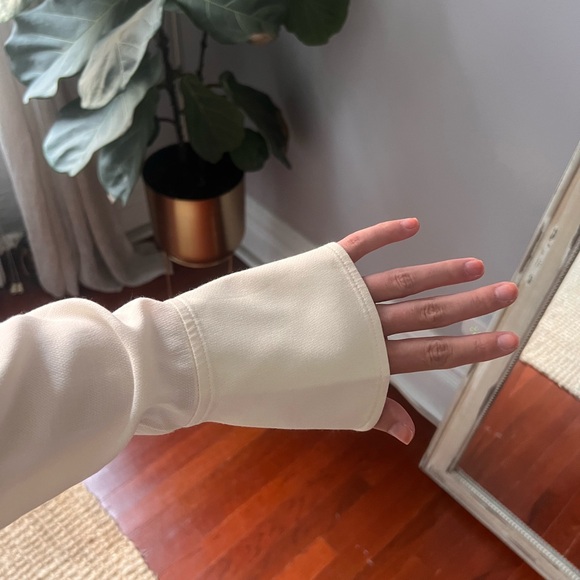 & Other Stories Cream Wrap Blouse - Picture 6 of 7